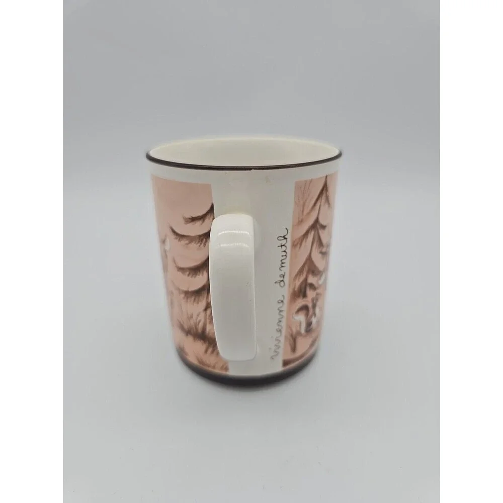 Fawns & Squirrel by Artist Vivienne De Muth Vintage Coffee Mug CCCC England NICE
